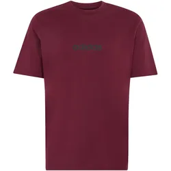 adidas Essentials Linear Single Jersey T-Shirt Herren KF2393 - maroon/black M