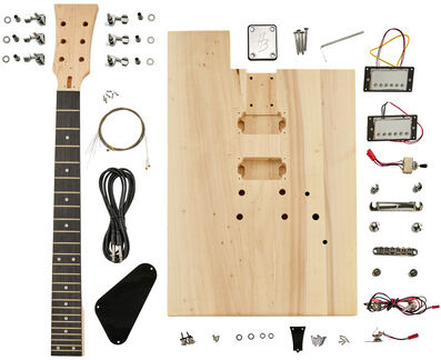 Harley Benton Electric Guitar Kit Square Naturel