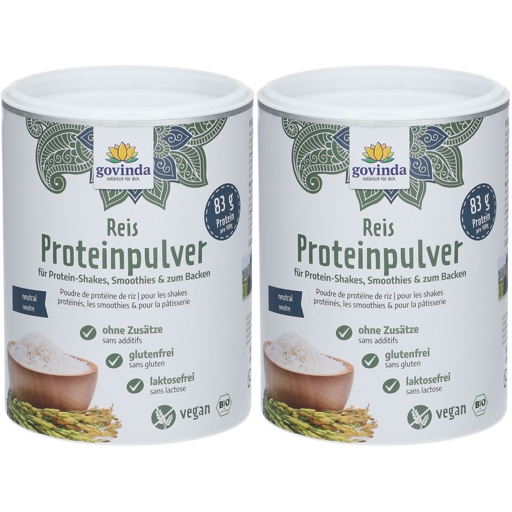 Govinda Reis-Proteinpulver x2 2x400 g Pulver