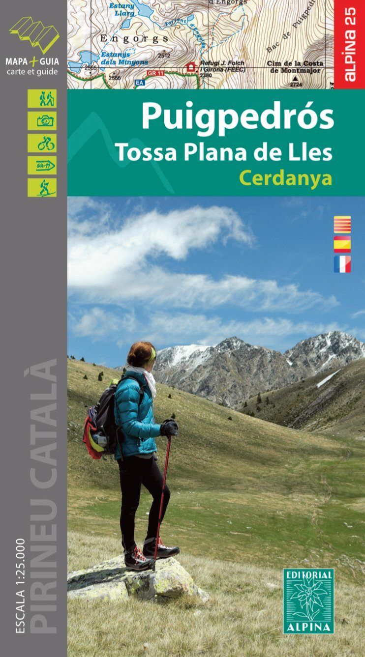 Editorial Alpina Carte de randonnée - Puig de Campcardós & Tossa Plana de Lles (Cerdagne, Pyrénées catalanes)   Alpina
