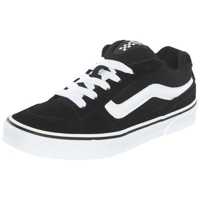 Sneaker VANS "Caldrone", Damen, Gr. 37, schwarz-weiß (schwarz, weiß), Leder, Schuhe Sneaker