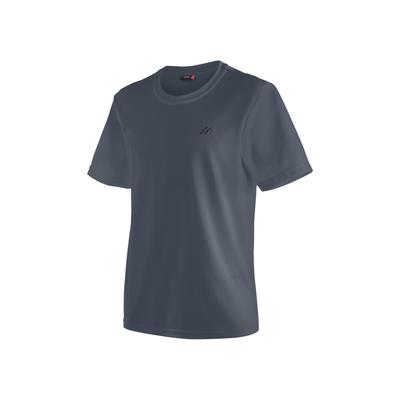 T-Shirt MAIER SPORTS "Walter", Herren, Gr. XXL, grau, 100% Polyester, Rundhals, Shirts T-Shirt, Herren Kurzarmshirt, leichtes Sommer Funktionsshirt, Rundhals, Reg Fit