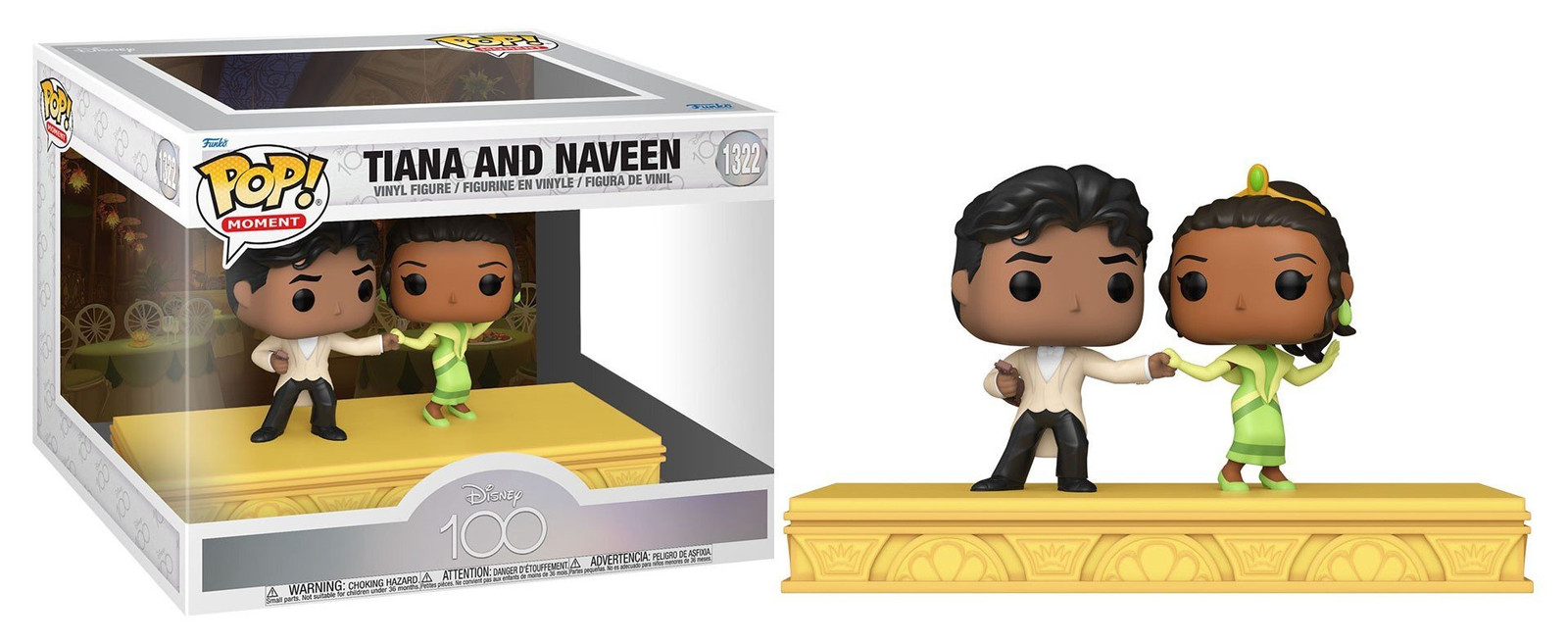 Funko Moments Pop! Disney 100 Tiana en Naveen 1322