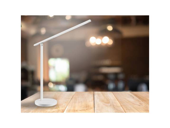 Lampe de bureau LED 'Halo', socle, blanc