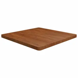 vidaXL Tischplatte Quadratisch Dunkelbraun 80x80x4cm Behandelte Eiche