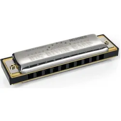 Hohner Big River Harp C-Dur (Mundharmonika, Diatonisch), Blasinstrumente, Silber