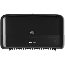 Tork OptiServe® Doppelrollenspender für Hülsenloses Toilettenpapier Schwarz T7, ...