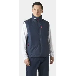 Helly Hansen für Herren. 34609 Fleece-Weste Crew marineblau (M), Lässig, Polyester, Draußen