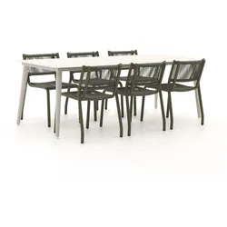 Manifesto Misurina/Sora 220 cm Gartenmöbel-Set 7-teilig