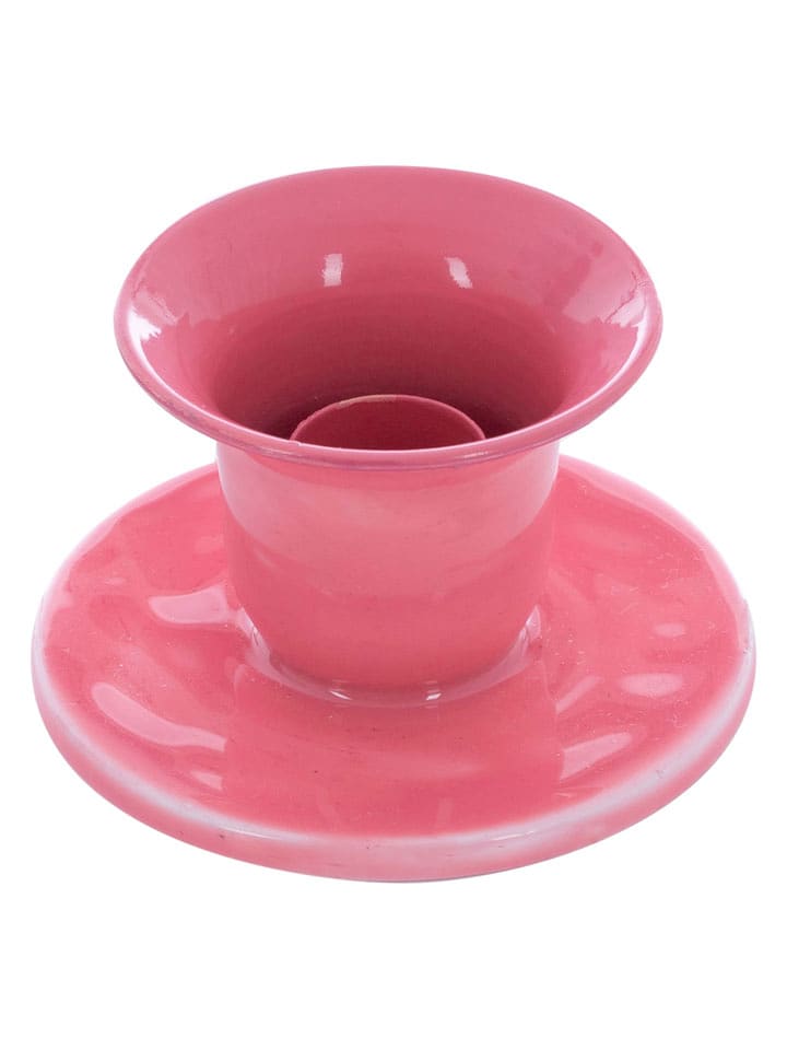Overbeck and Friends Kerzenständer ''Belle'' in Rosa - (H)4,8 x Ø 8,2 cm - onesize