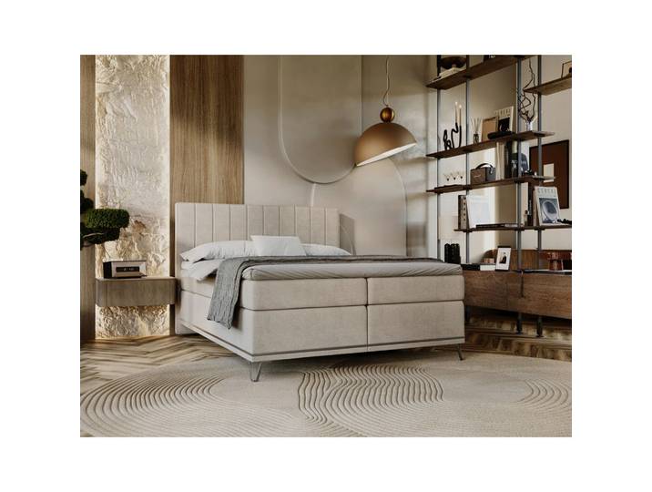 Boxspringbett 200/200 cm Beige