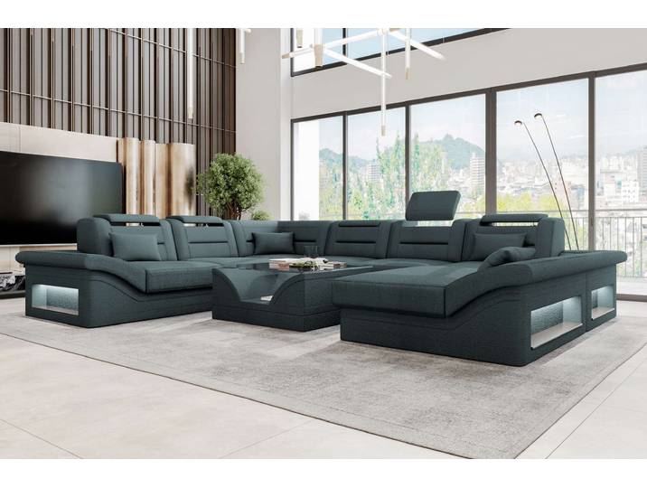 XXL Wohnlandschaft Enzo Stoffsofa