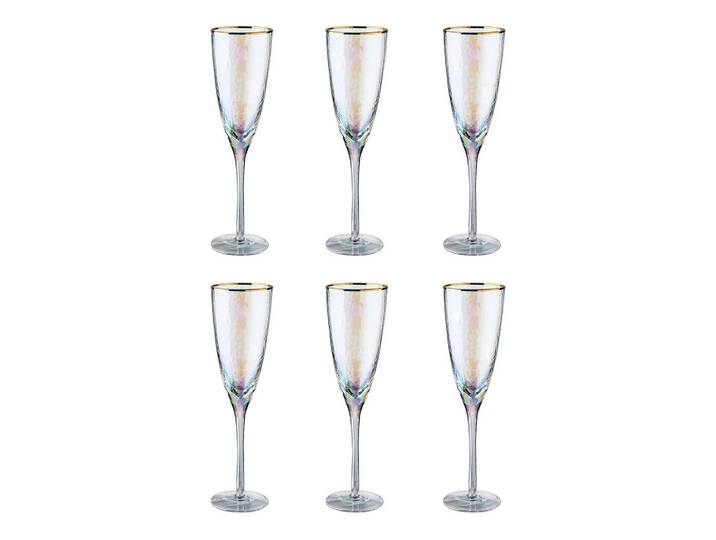 Butlers Champagnergläser (6er Set) Smeralda 250 ml, Transparent, Glas, Gläser, Champagnergläser & Sektgläser