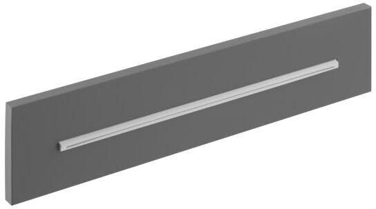 Herzbach Deep Grey Schwall-Wandauslauf 23.696000.1.06 346x80mm, für Unterputz-Montage, grau matt