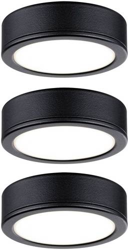 Paulmann LED-Schrankleuchte LED LED fest eingebaut 9W Warmweiß Schwarz