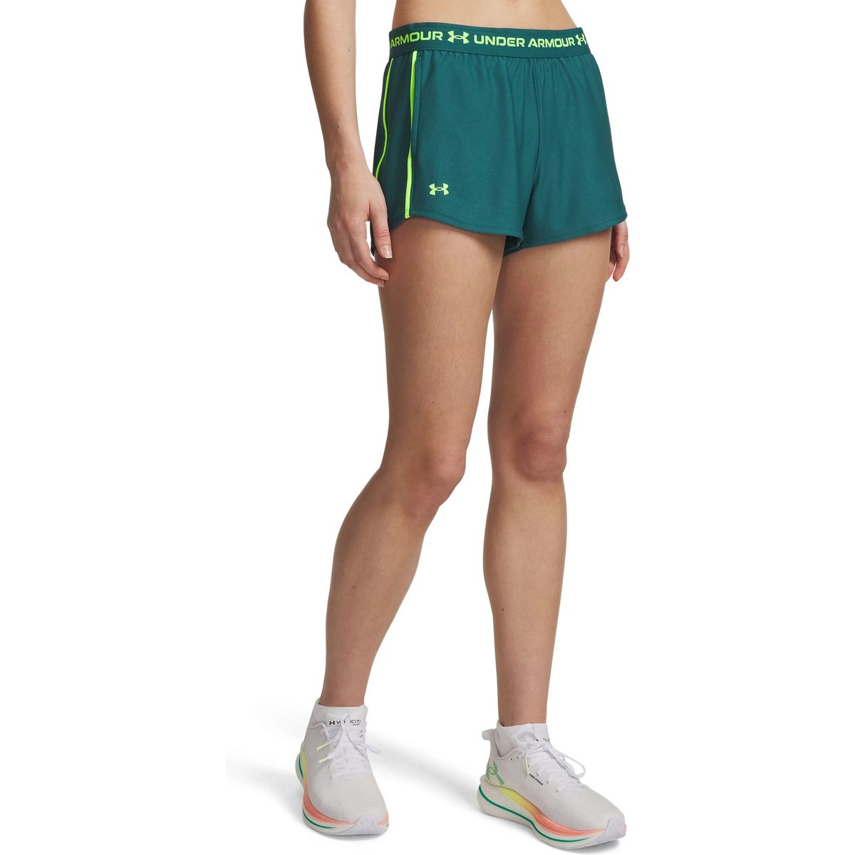 Under Armour Tech Play Up Shorts green hyper green (338) XL 1389882-338-XL