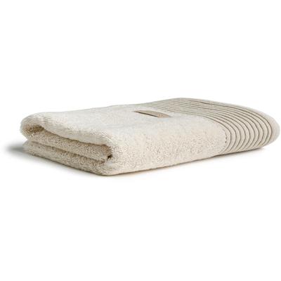 Saunatuch MÖVE "Wellness Uni mit Chenillebiesen", beige (natur), B:80cm L:200cm, Walkfrottier, Obermaterial: 100% Baumwolle, Handtücher
