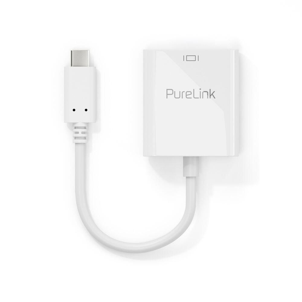 PureLink USB-C auf VGA Adapter - 1200p - iSerie - weiß - 0,10m IS220