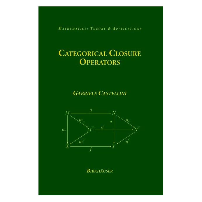 Springer Categorical Closure Operators (Englisch, Softcover, Gabriele Castellini) (55513931)