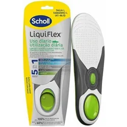 Scholl LiquiFlex Daily Support Einlegesohlen Herrenschuhe Grösse 7-11.5 Memory Foam Arch Support, Sohlen, Grau