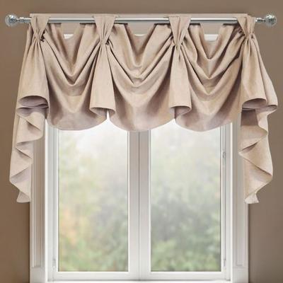 R L Fisher Inc Darden Victory Valance Linen 60 x 32, 60 x 32, Linen