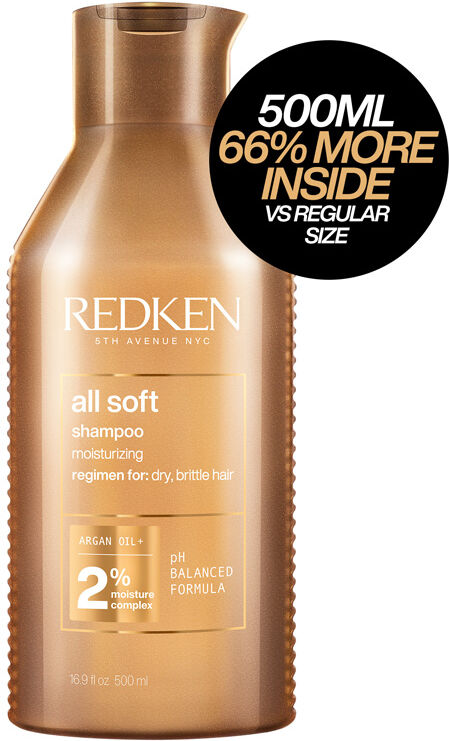 Redken All Soft Shampoo 500ml - Worth £38