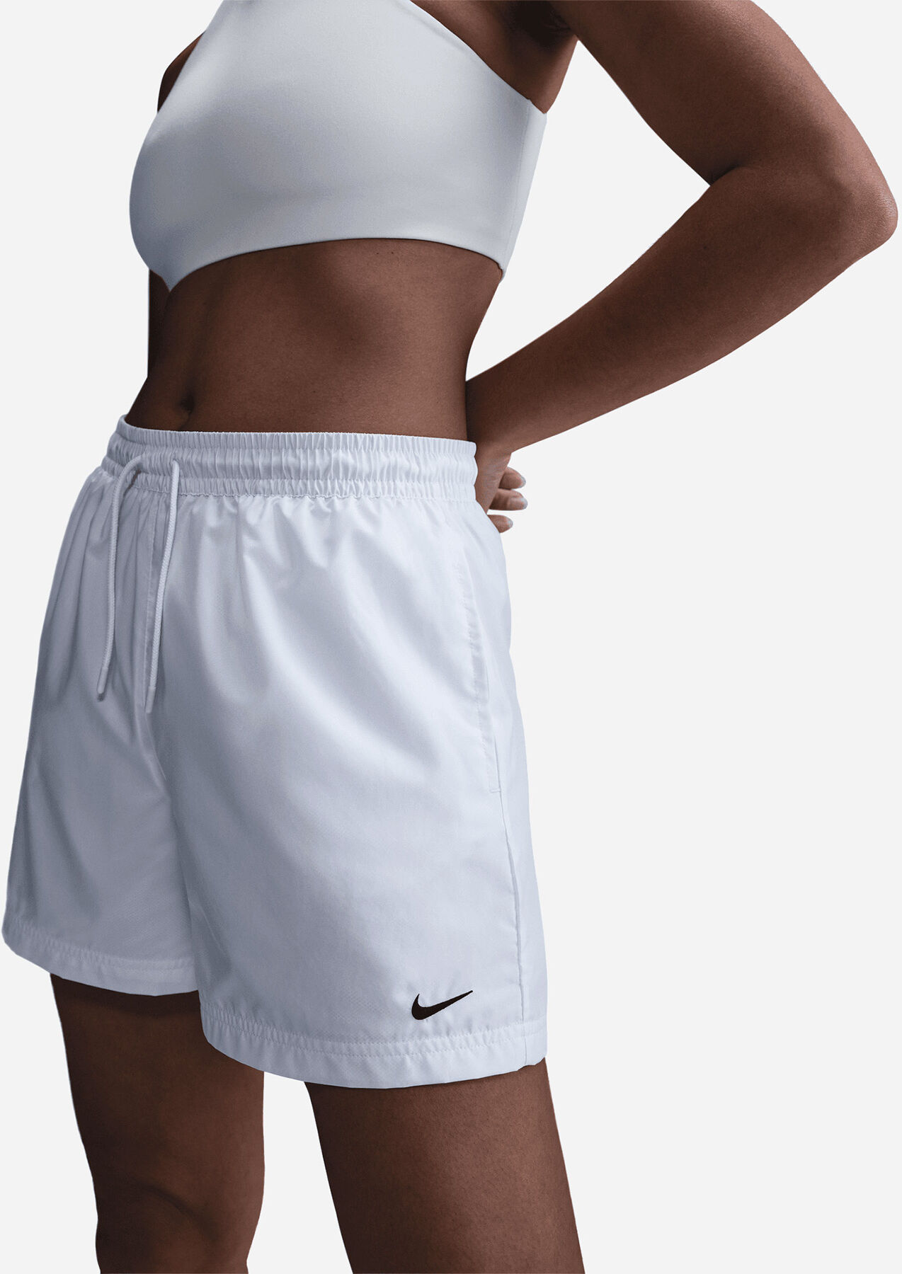 Nike Woven Small Logo W - Corsaro - Donna - Bianco XS