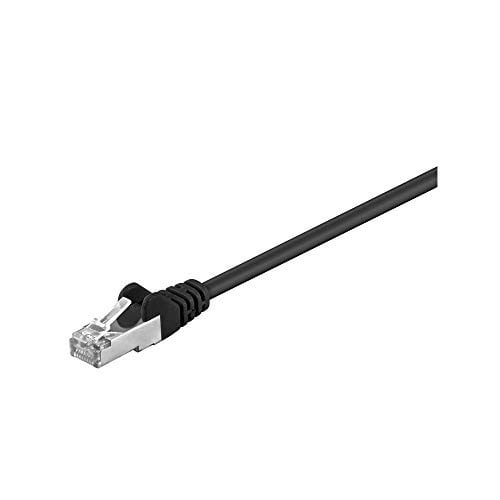 Goobay CAT5e FTP Ethernet/LAN netwerkkabel, zwart, 0,5 m