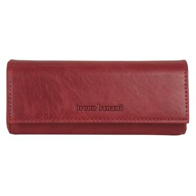 Brustbeutel BRUNO BANANI "BRUNO BANANI Herren, Damen echt Leder", Damen, rot, Leder, unifarben, Kleinlederwaren, echt Leder