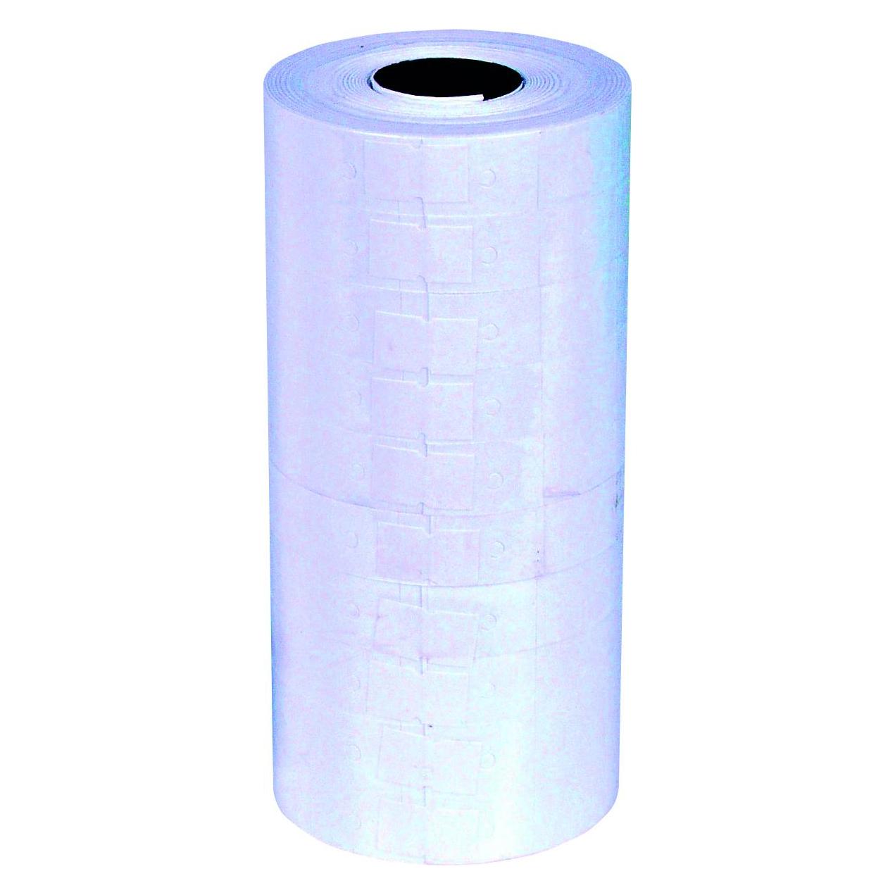 Q-Connect Etiketten für Etikettiermaschinen, 21x12mm, einreihig, weiss (41378599)