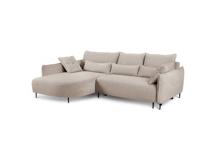 Ecksofa Oblivio mit Schlaffunktion, L-förmig, mit Stauraum,