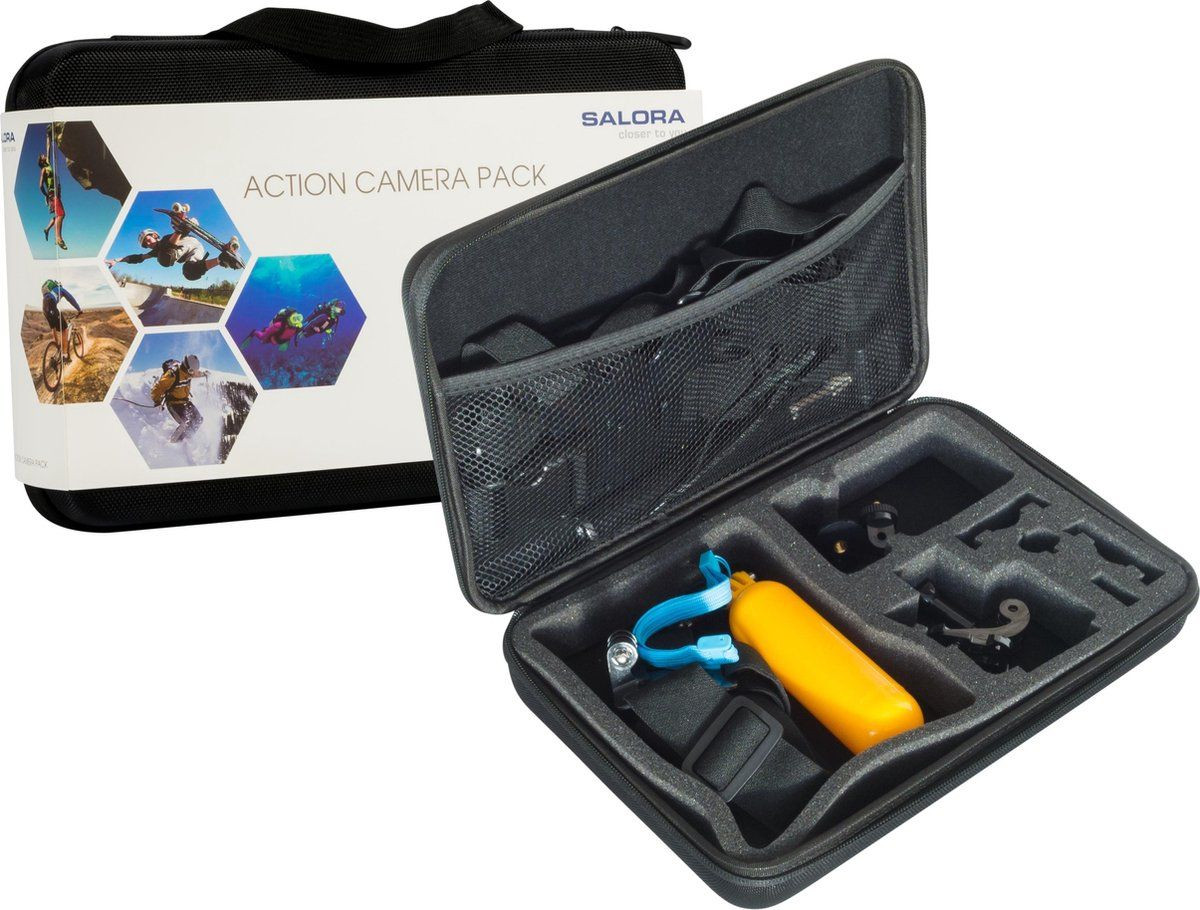 Salora Action Cam Pack Camera-set met luxe accessoires in meerdere kleuren