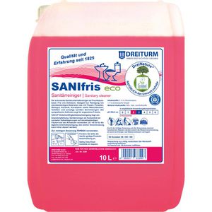 Dreiturm Badreiniger 3349, SANIfris eco DreiNatura, Sanitärreiniger, gegen Kalk und Schmutz, 10 Liter