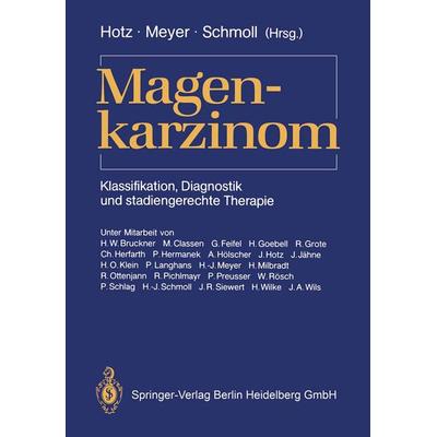 Magenkarzinom, Taschenbuch von , Springer Berlin, 978-3-540-19001-1