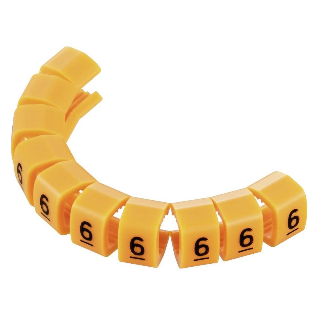 Tru Components TC-MB2/6203 Kennzeichnungsclip Aufdruck 6 Aussendurchmesser-Bereic (1593428)