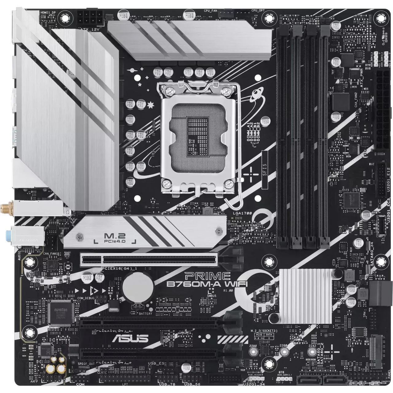 Asus Prime B760M-A WIFI Intel B760 So. 1700 DDR5 mATX Retail