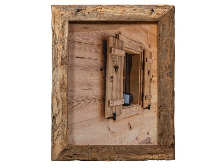 Bilderrahmen aus Eiche-Altholz, Material Massivholz, rustikale
