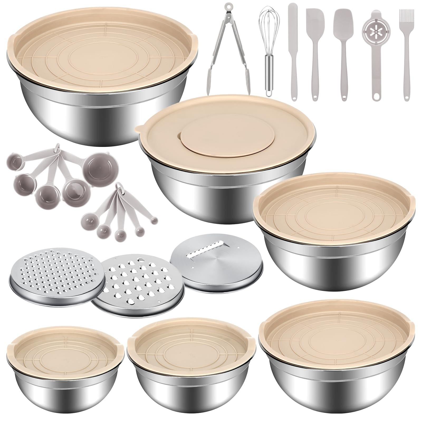 RVS Mengkom met Deksel en Accessoires voor de Keuken