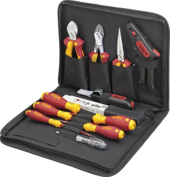 Best Wiha of VDE Werkzeug-Set für Elektriker (rot/gelb)