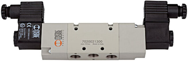 Riegler Électrovanne bistable 5/2, piston différentiel, G 1/8, 24 V AC (517.52.18.D.24A)