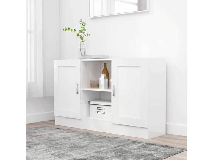 Blanc Buffet Blanc 120x30 5x70 cm Bois d'ingénierie - Meuble Rangement LV32814