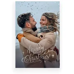 Weihnachtskarte: Weihnachtszauber mit Foto