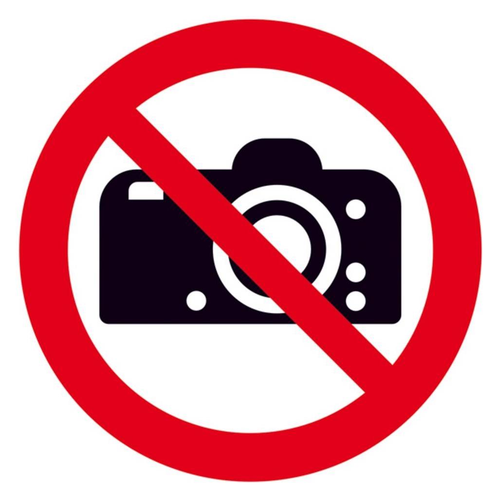 SafetyMarking Verbotsaufkleber "Fotografieren verboten" rund 10,0 cm (21.A6215)