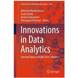 Innovations in Data Analytics, Fachbücher von Abhishek Bhattacharya, Soumi Dutta, Thinagaran Perumal, Amlan Chakrabarti
