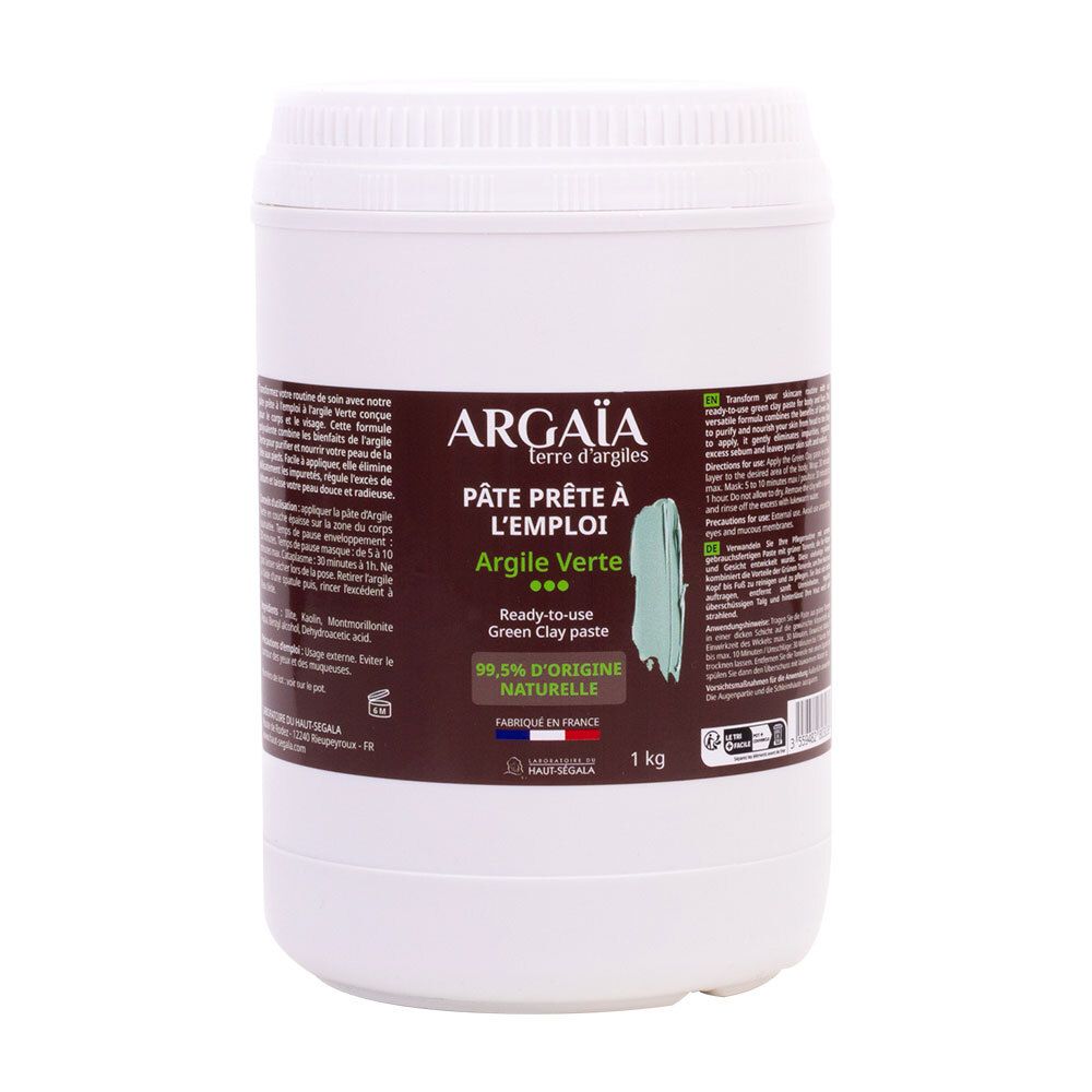 Argaia Argile Verte POT 1KG 1000 g Gesichtsmaske