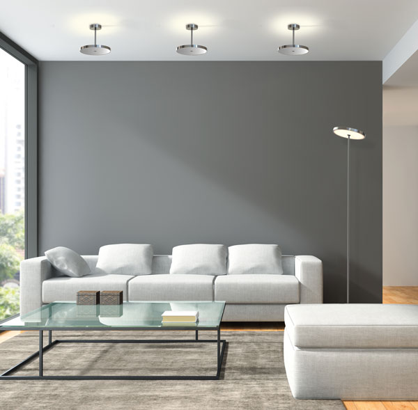 Top Light SUN Up-Light LED-Deckenleuchte 21cm chrom glänzend 7-32521012 4251349334769