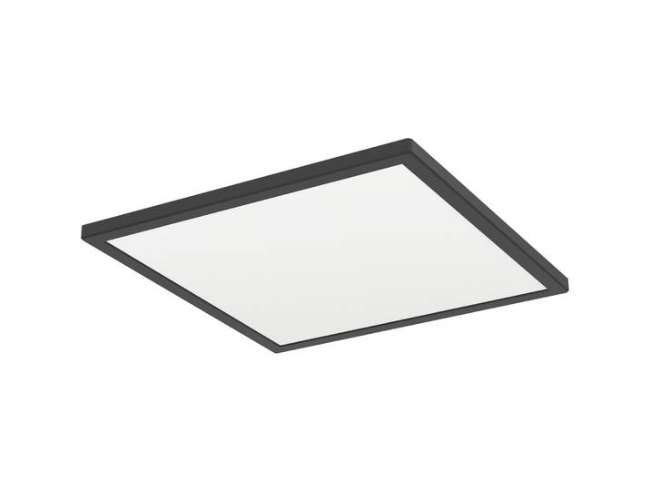 Eglo Deckenlampe Rovito-R Schwarz Kunststoff 2400 lm Dimmbar B 39 cm - LED - LED Energiesparlampen