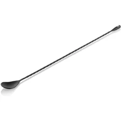 Barlöffel Twisted Classic NOCTURN, 40 cm, schwarz matt, Chromnickelstahl 18/8