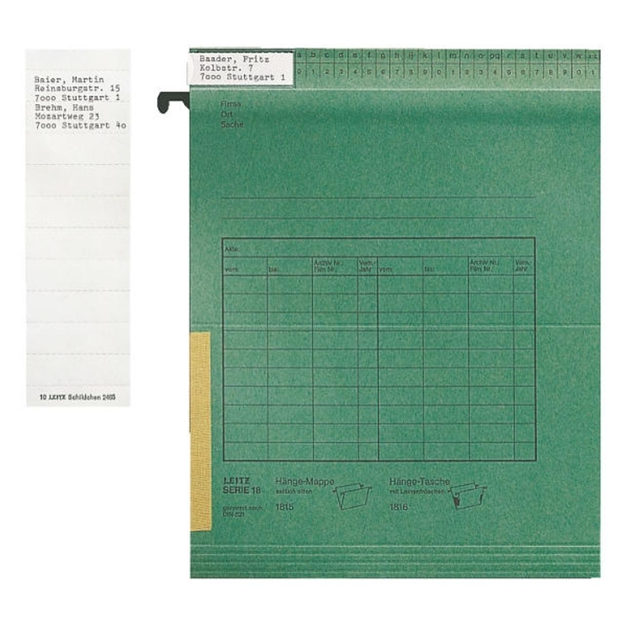 Leitz Beschriftungsschild 50x15mm (2465-00-01)