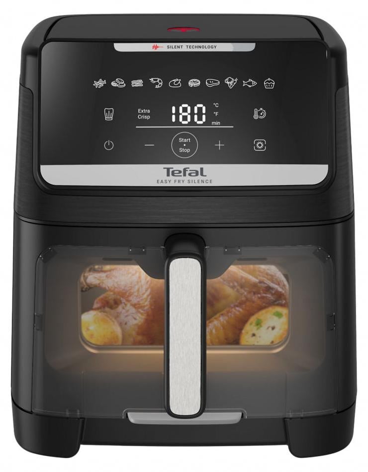 Tefal Easy Fry Silence EY8468E0 Heteluchtfriteuse, 7 liter, Zwart